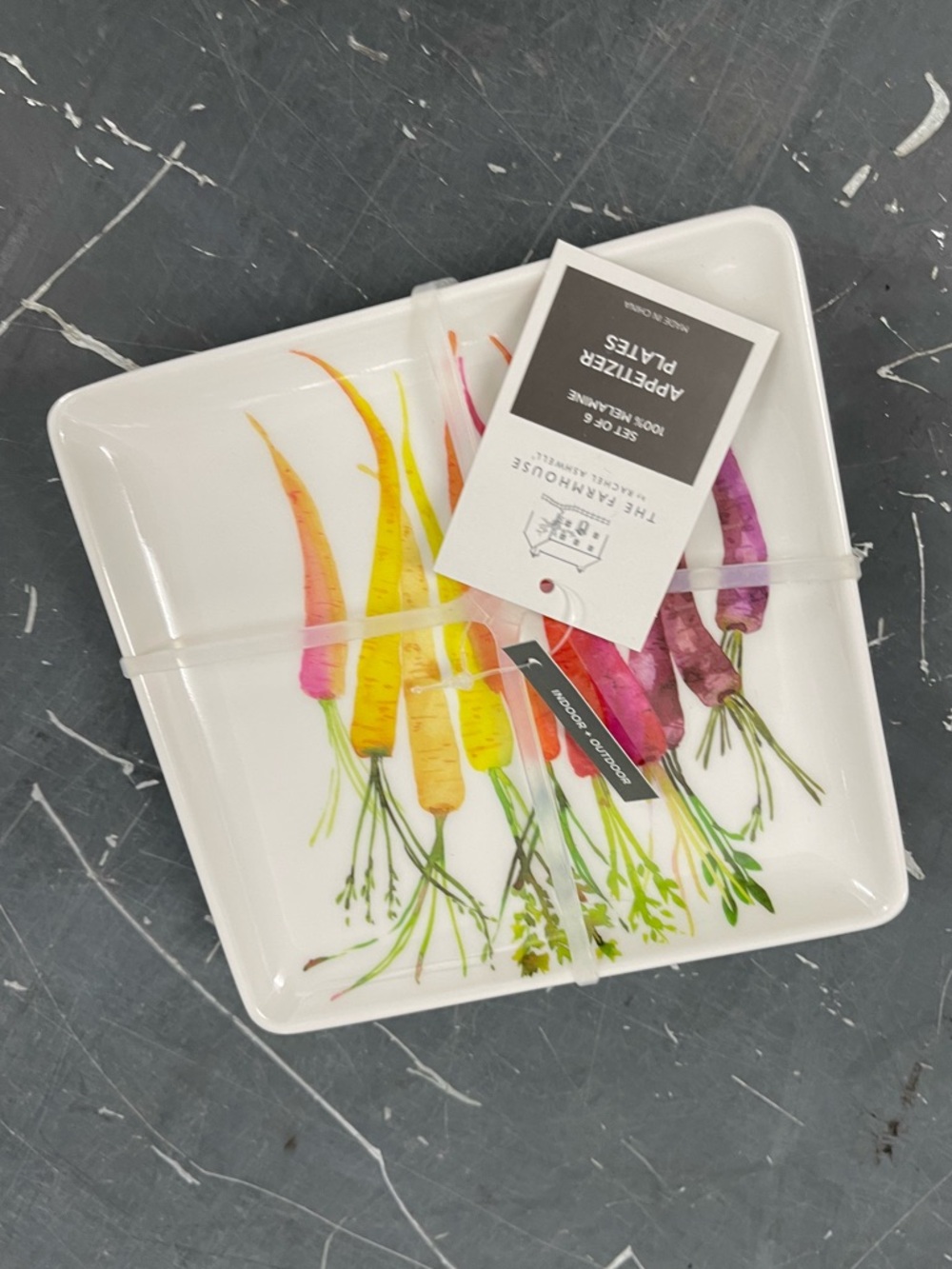 Farmhouse by Rachel Ashwell 100% melamine appetizer plate set of (6) -Brand new!